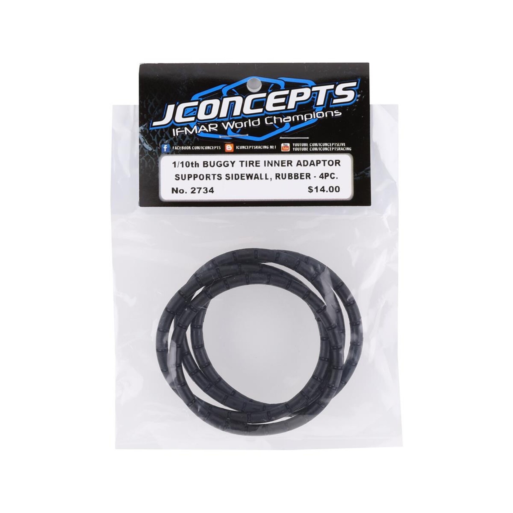 JConcepts JConcepts 1/10 2.2" Buggy Tire Inner Sidewall Support Adaptor (4) #2734