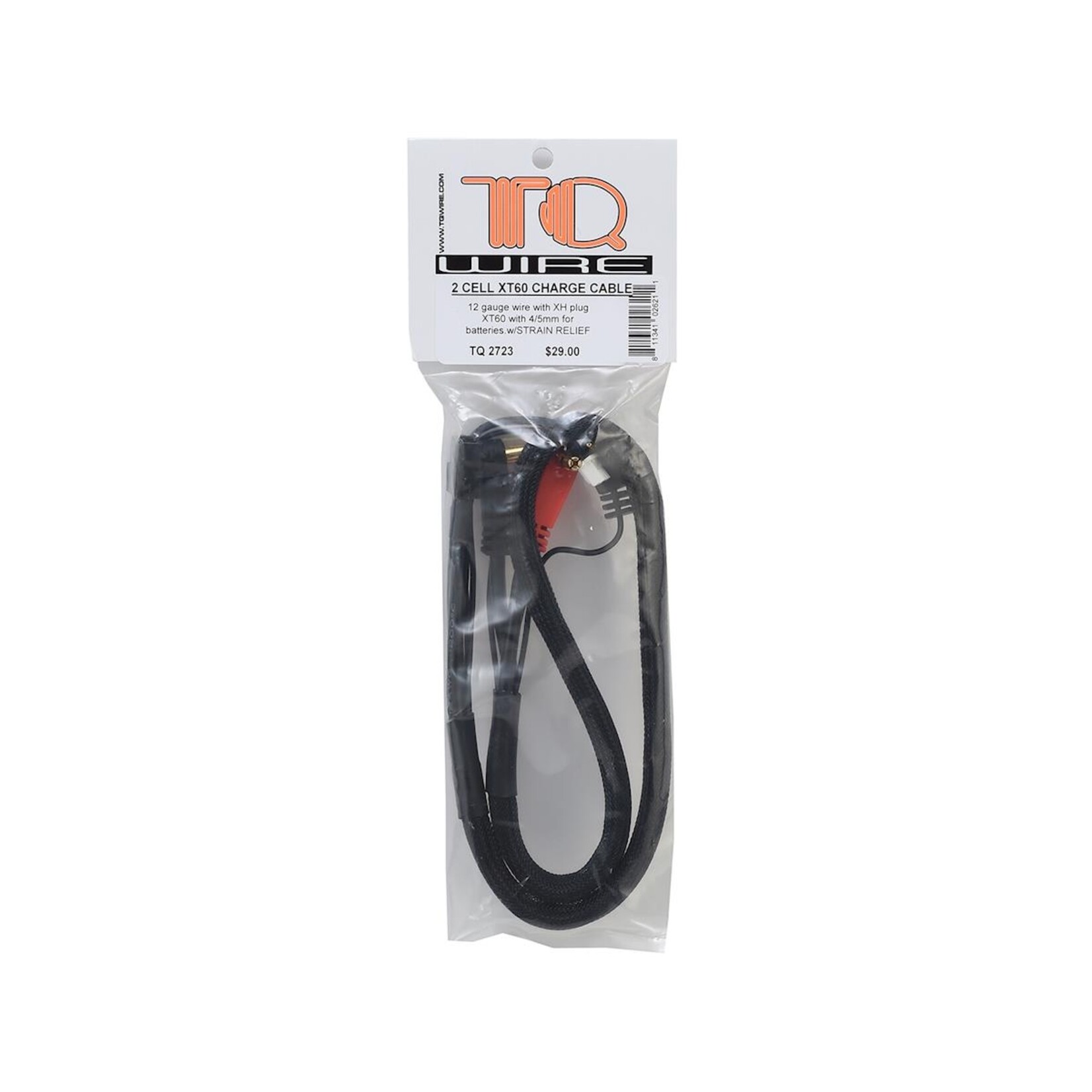 TQ Wire #TQ2723 TQ Wire XT60 2S Charge Cable w/4mm & 5mm Bullet Connector (2') (iCharger/iSDT)
