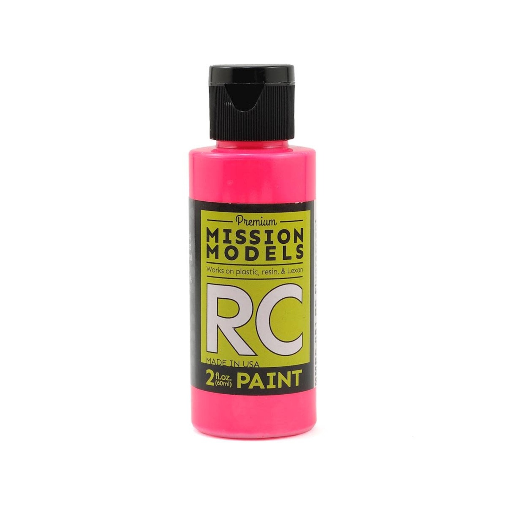 Mission Models #MMRC-051 Mission Models Fluorescent Racing Pink Acrylic Lexan Body Paint (2oz)
