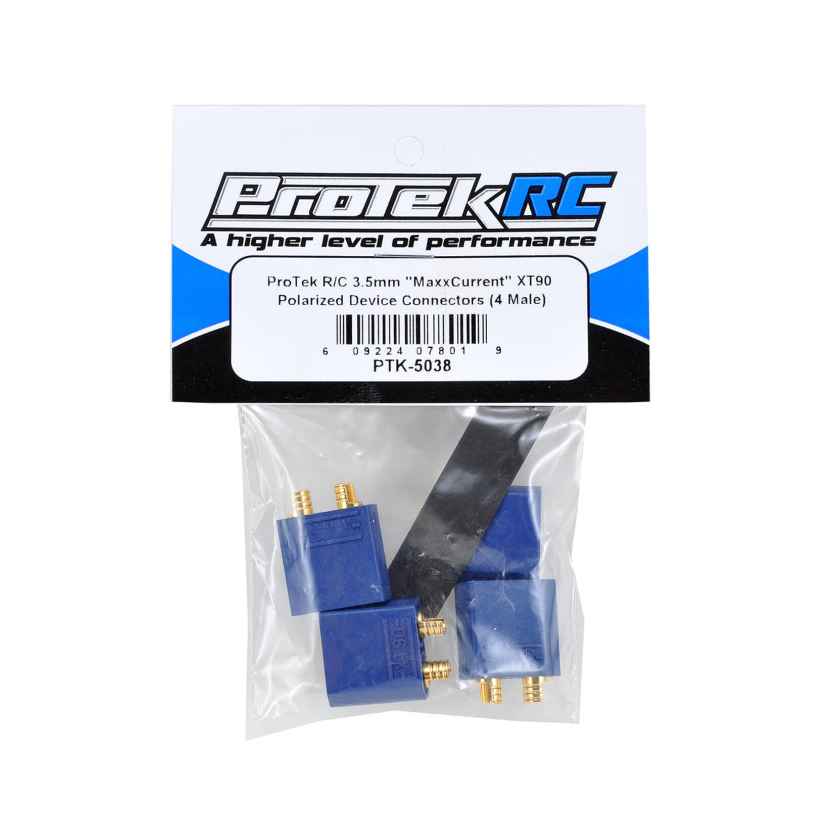 ProTek RC #PTK-5038 ProTek RC 4.5mm "TruCurrent" XT90 Polarized Device Connectors (4 Male)