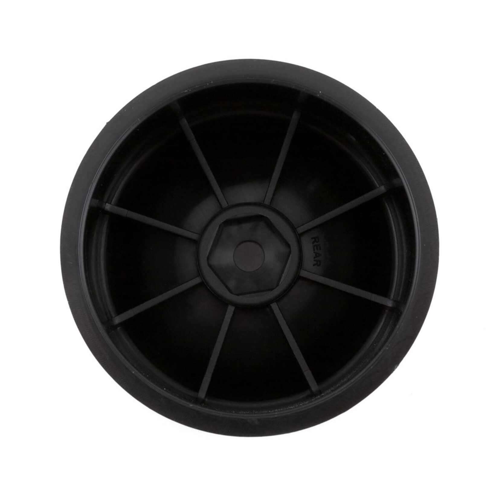 JConcepts JConcepts 12mm Hex 2.2" Super Dish Front Wheel (Black) (4) (Rustler/Stampede) #3417B