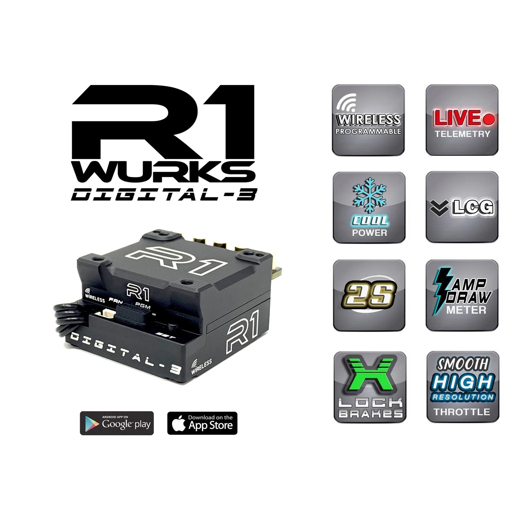 R1 Wurks R1 Wurks Digital-3 MOD ESC #040020