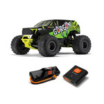 ARRMA #ARA3230ST1 Arrma Gorgon 4X2 MEGA 550 Brushed 1/10 Monster Truck RTR (Yellow) w/SLT2 2.4GHz Radio, Battery & Charger
