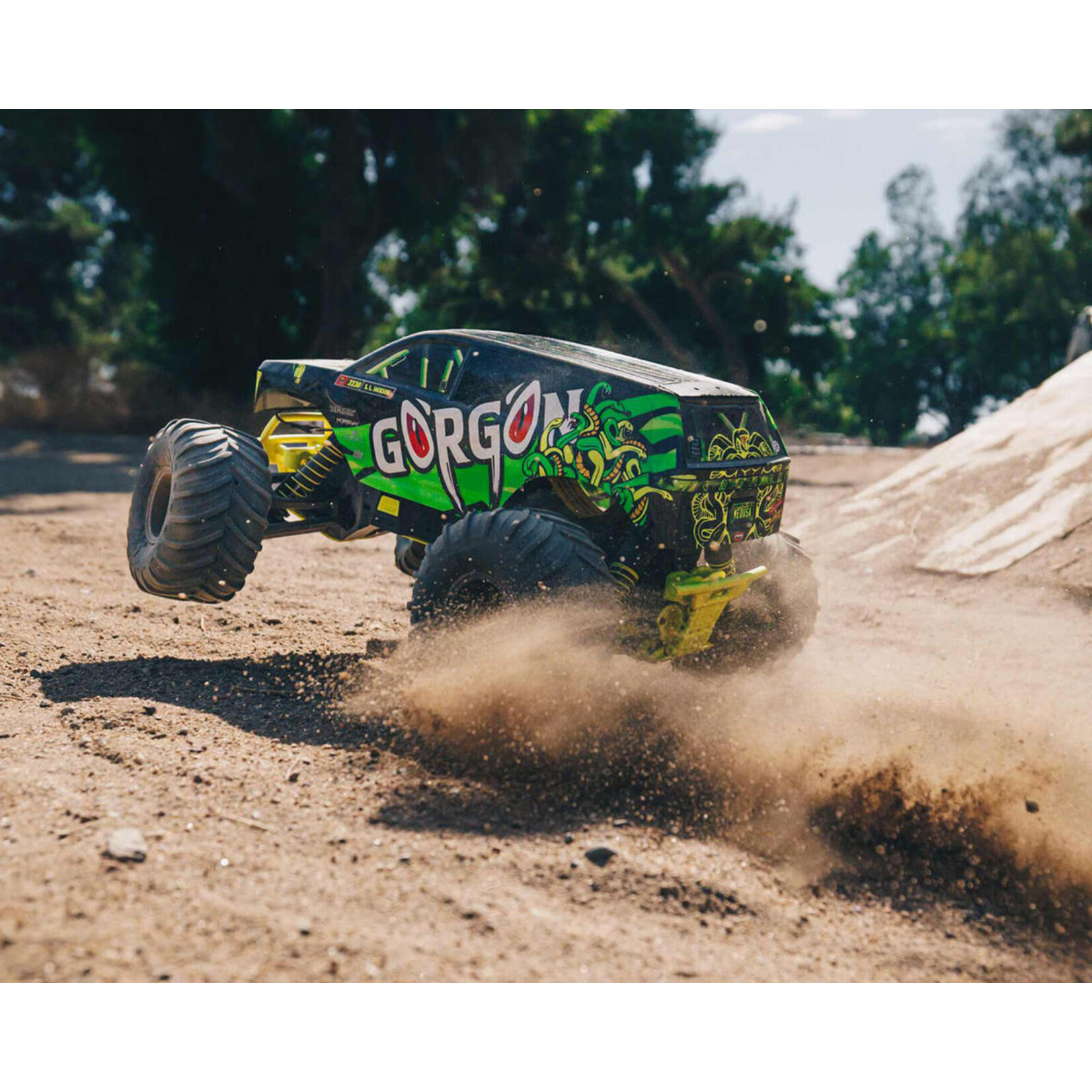 ARRMA #ARA3230ST1 Arrma Gorgon 4X2 MEGA 550 Brushed 1/10 Monster Truck RTR (Yellow) w/SLT2 2.4GHz Radio, Battery & Charger