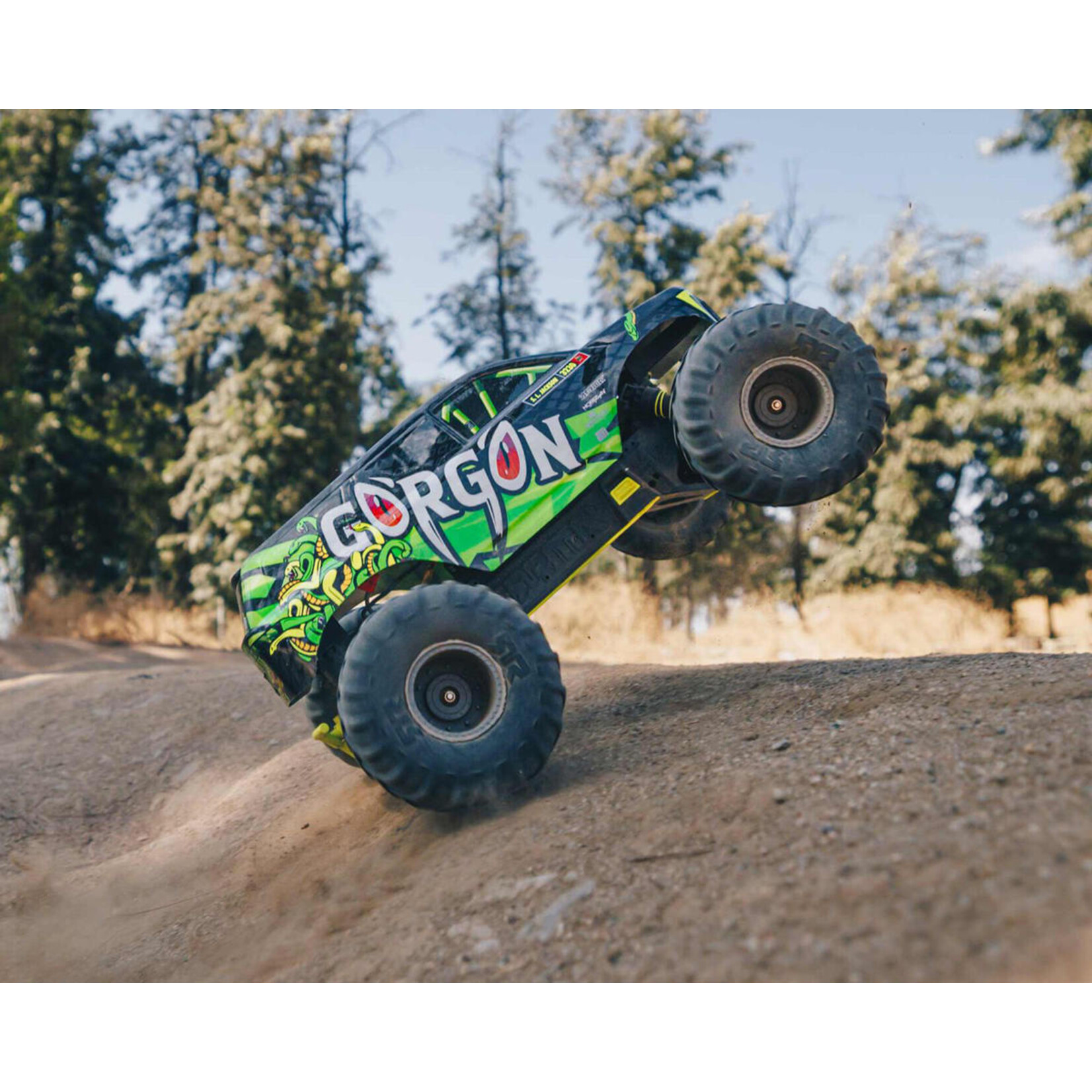 ARRMA #ARA3230ST1 Arrma Gorgon 4X2 MEGA 550 Brushed 1/10 Monster Truck RTR (Yellow) w/SLT2 2.4GHz Radio, Battery & Charger