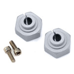 Vanquish Products #VPS07080 Vanquish Products Aluminum 12mm Clamping Wheel Hex (2) (Silver)