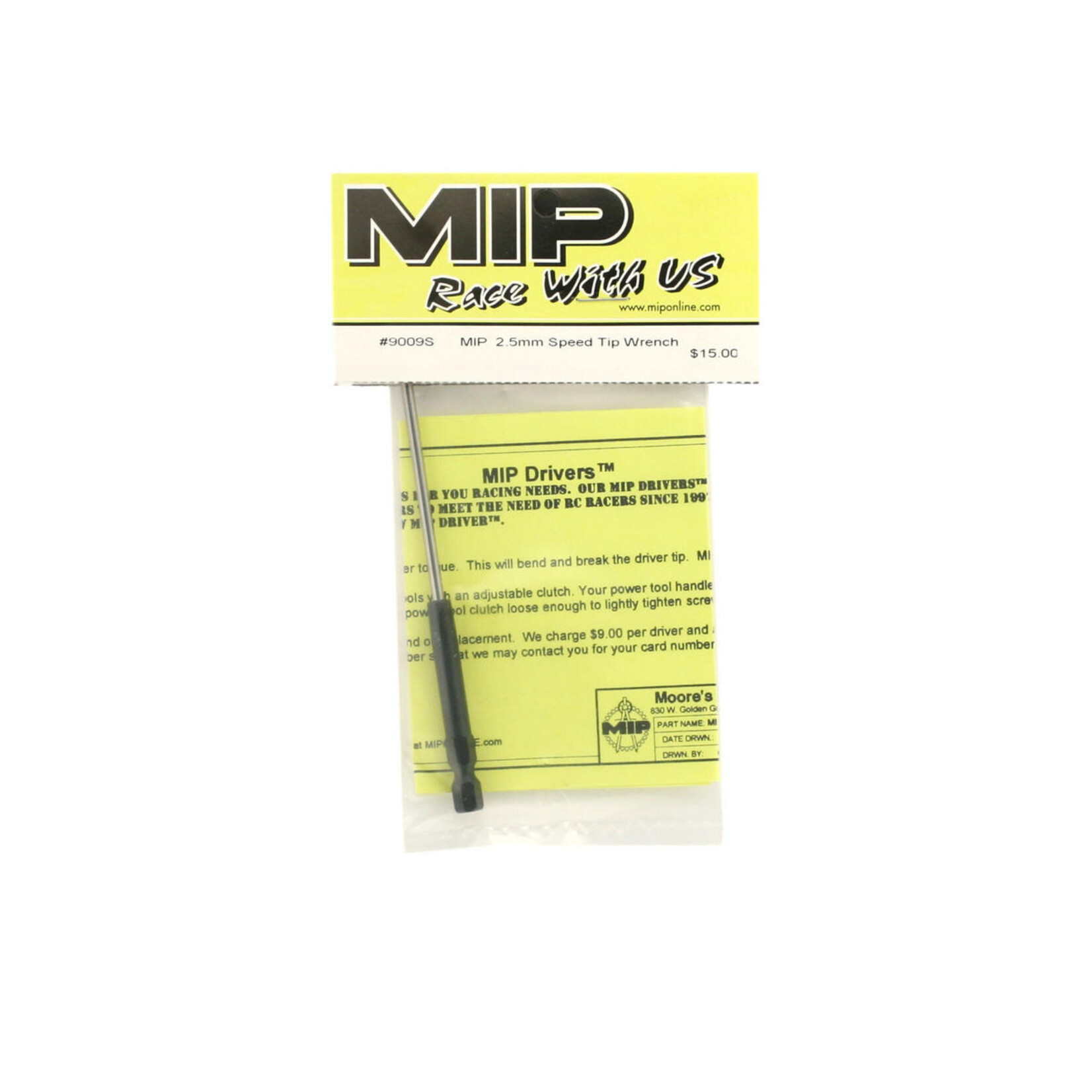 MIP MIP Speed Tip Hex Wrench (2.5mm) #9009S