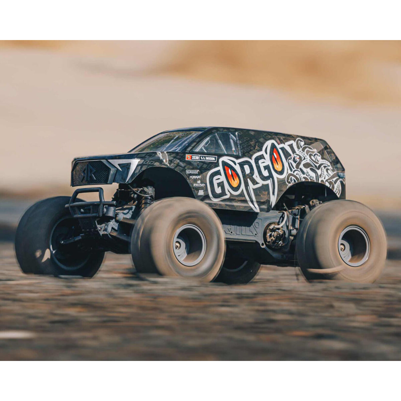 ARRMA #ARA3230SKT1 Arrma Gorgon 4X2 MEGA 550 Brushed 1/10 Monster Truck Ready-To-Assemble Kit w/SLT2 2.4GHz Radio, Battery & Charger