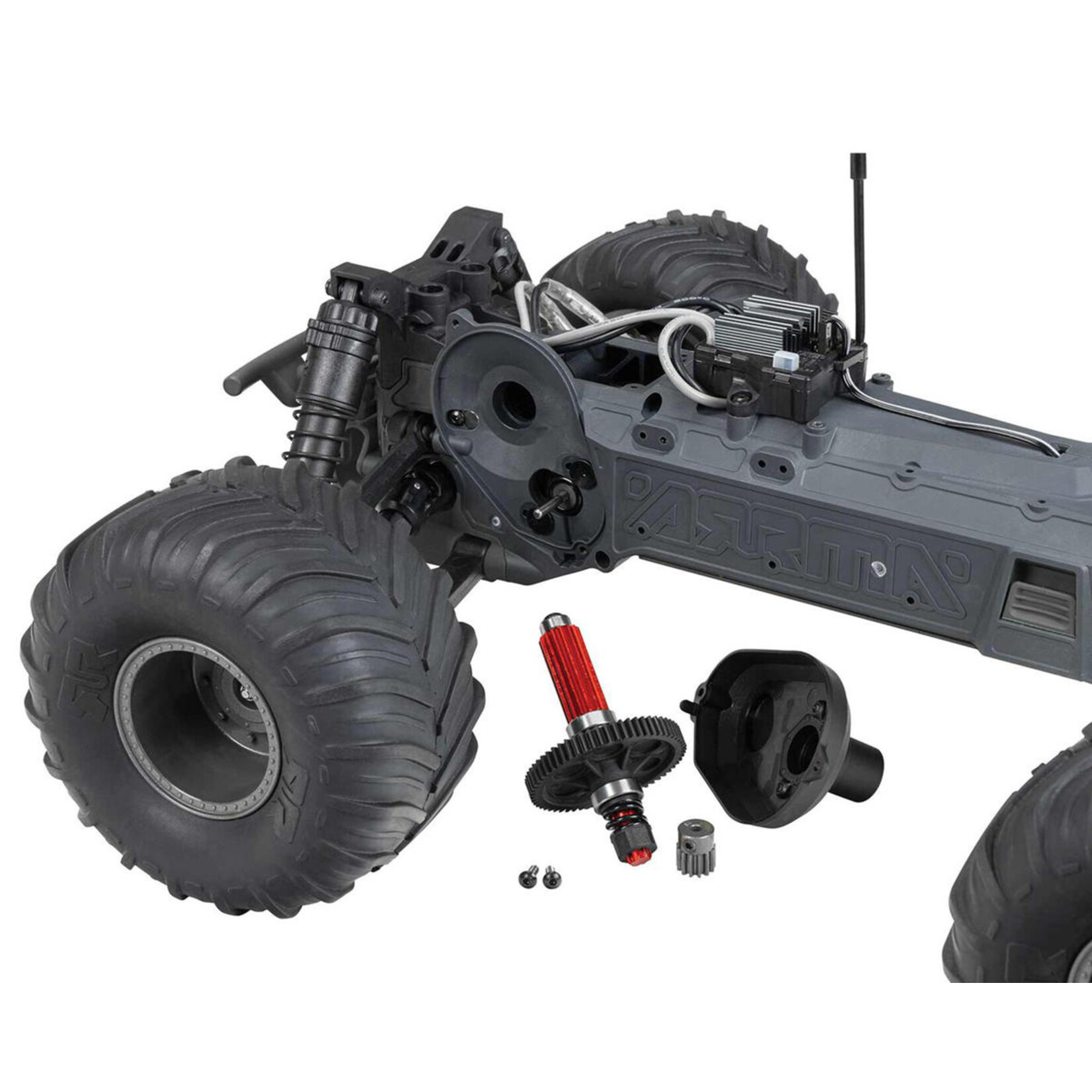 ARRMA #ARA3230SKT1 Arrma Gorgon 4X2 MEGA 550 Brushed 1/10 Monster Truck Ready-To-Assemble Kit w/SLT2 2.4GHz Radio, Battery & Charger