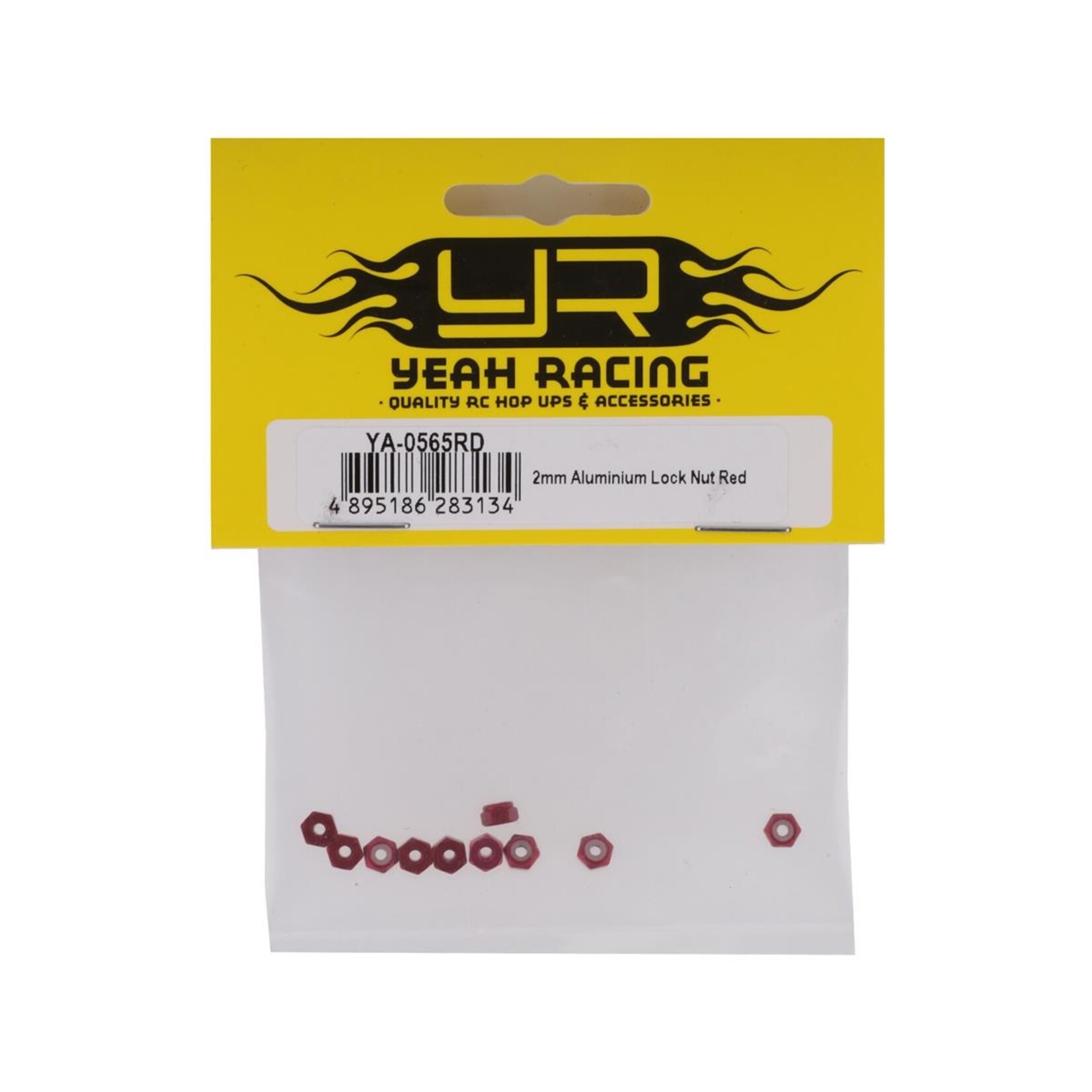Yeah Racing Yeah Racing 2mm Aluminum Lock Nut (10) (Red) #YA-0565RD