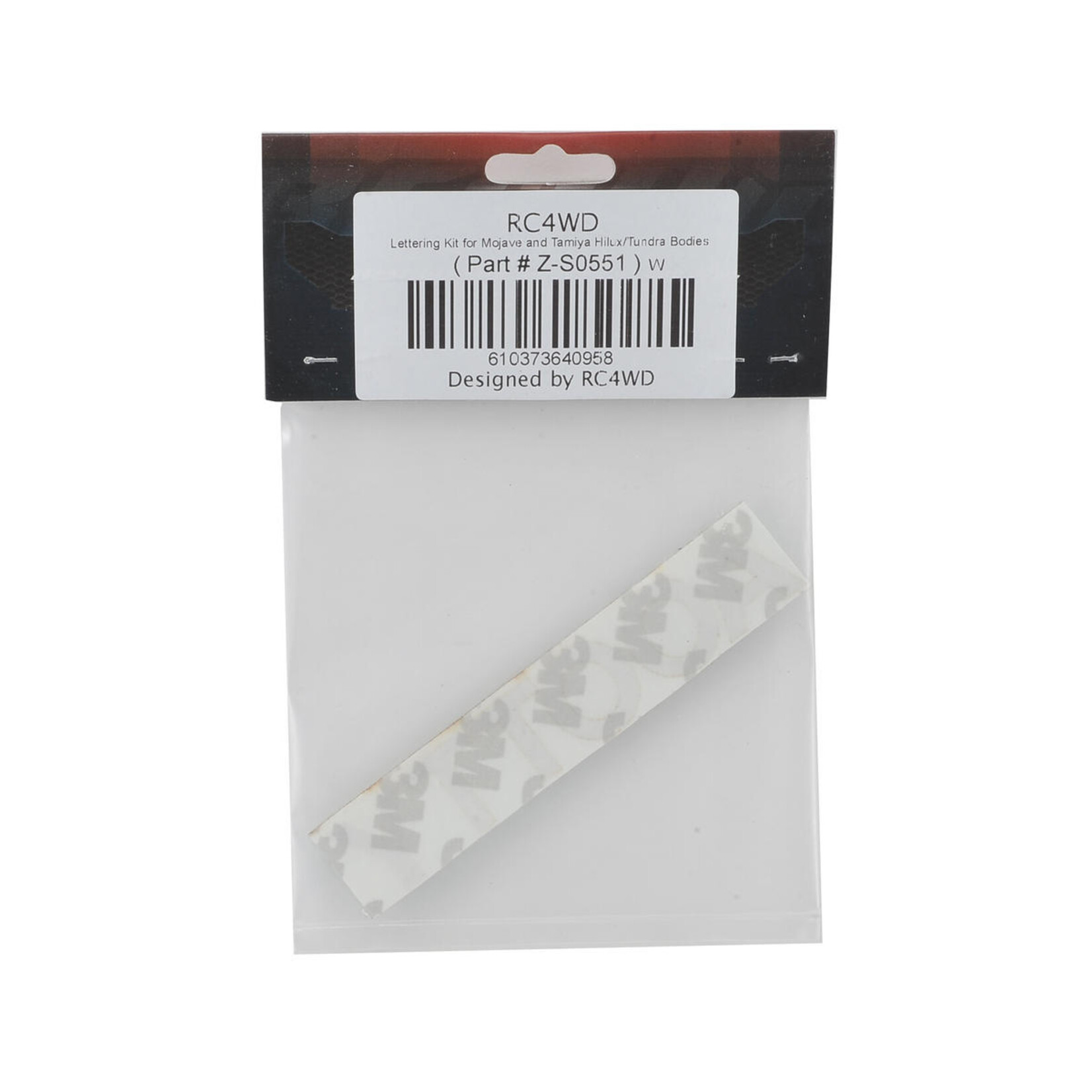 RC4WD #Z-S0551 RC4WD Mojave/Hilux Body Lettering Kit