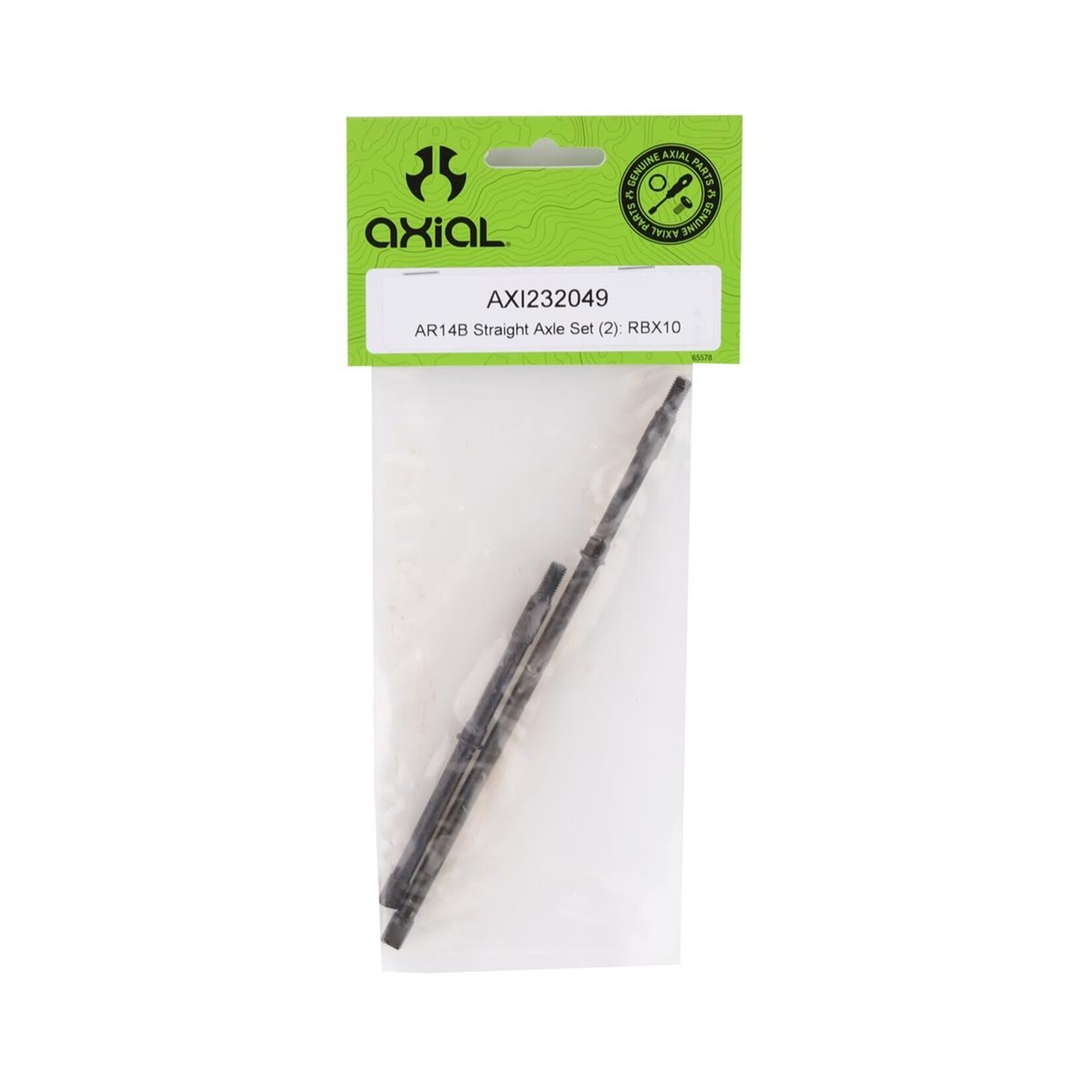 Axial #AXI232049 Axial RBX10 Ryft AR14B Straight Rear Axle Set (2)