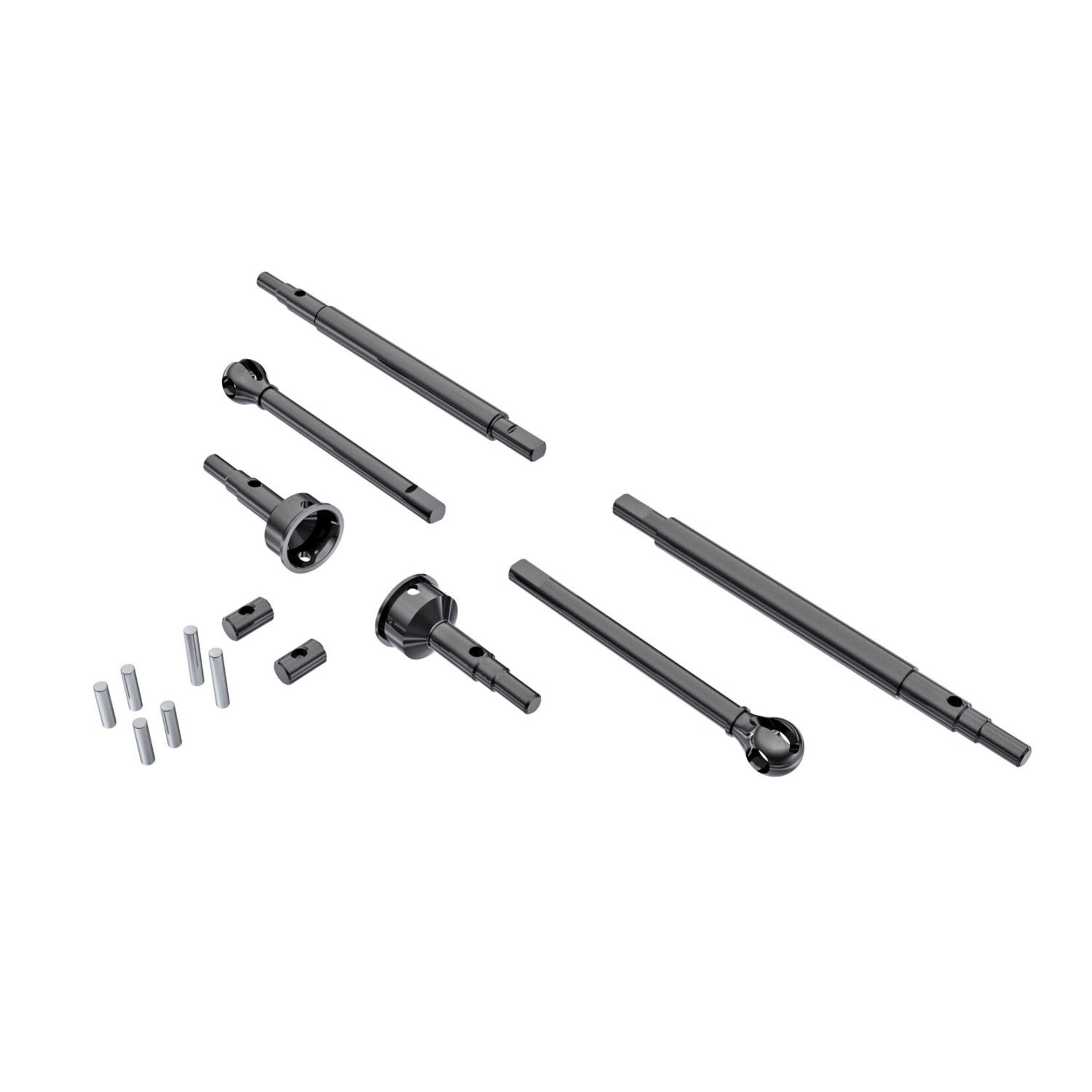 Traxxas #9756 Traxxas 1/18 TRX-4M Front/Rear Axle Shafts & Stub Axles