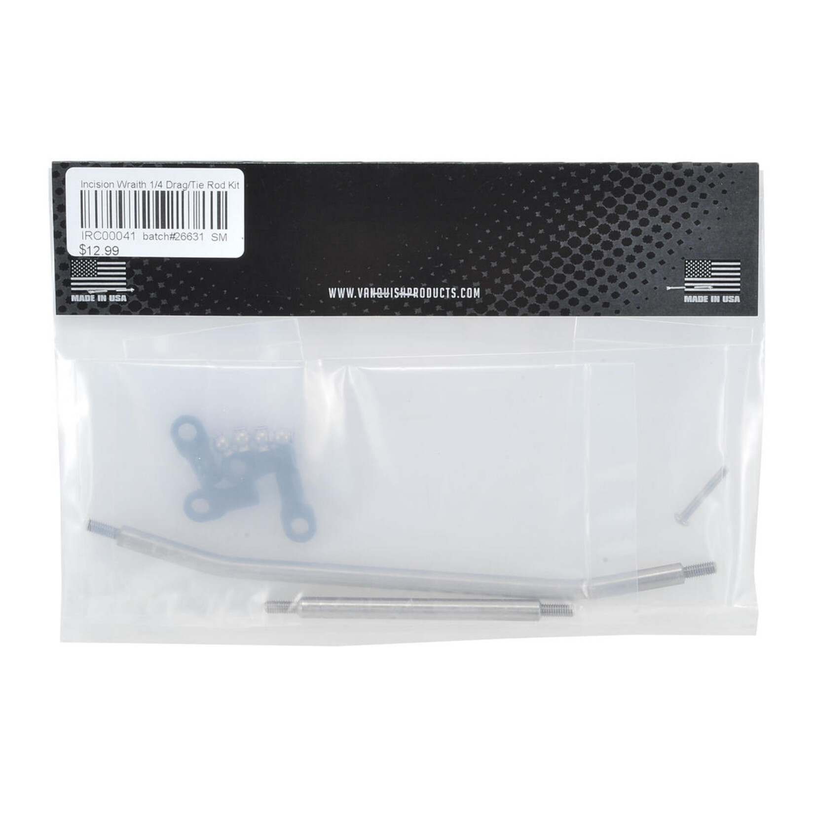 Incision #IRC00041 Incision Wraith 1/4 Stainless Steel Drag Link & Tie Rod Set