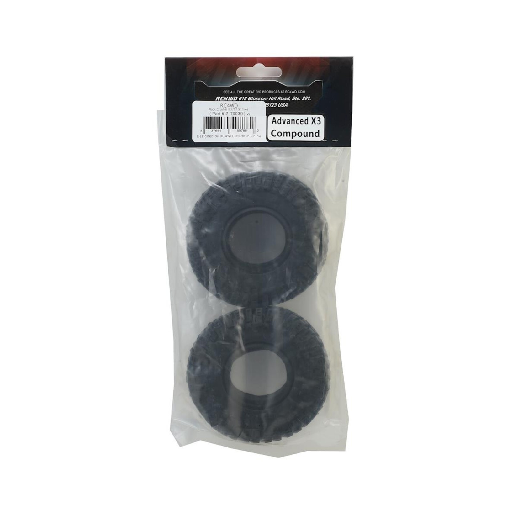 RC4WD #Z-T0030 RC4WD Rock Crusher II X/T 1.9" Scale Tire (X3)