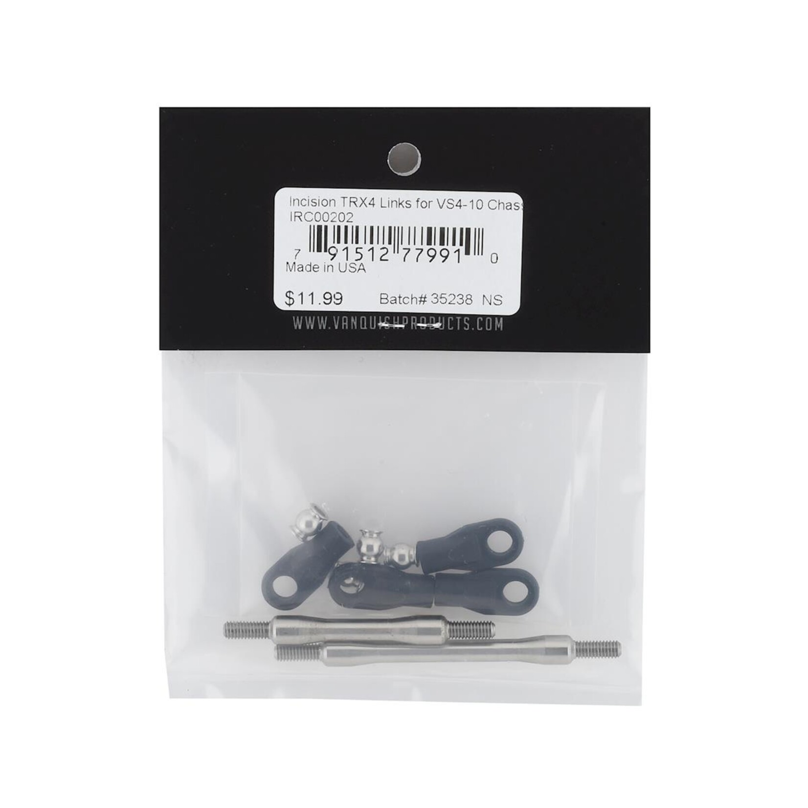 Incision #IRC00202 Incision TRX-4 Stainless Steel Drag Link & Panhard