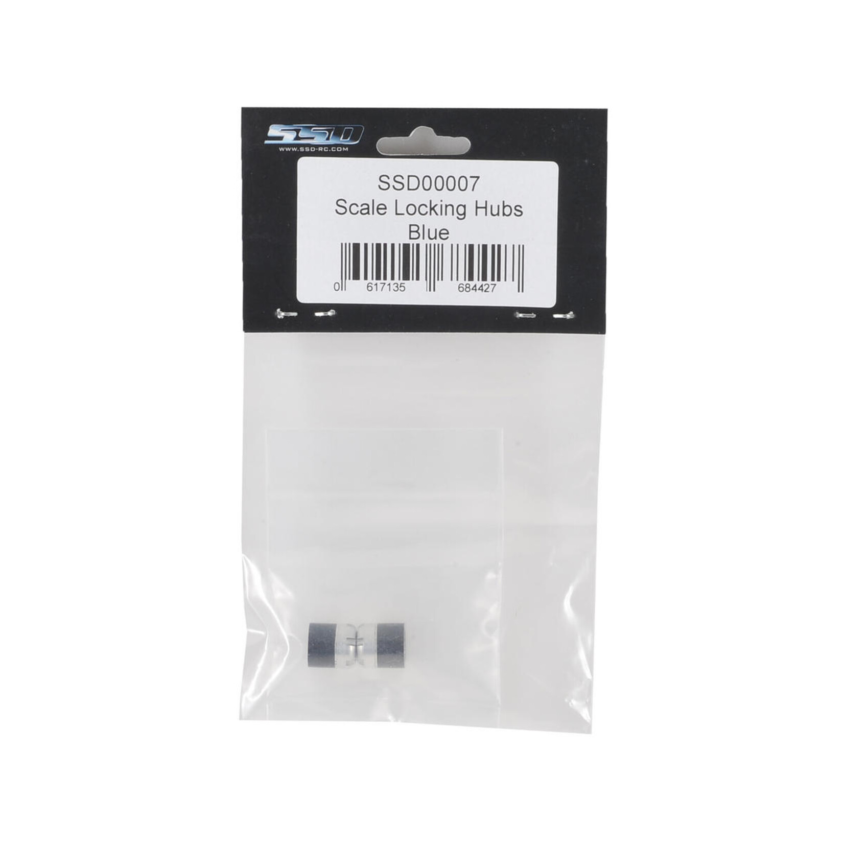 SSD RC #SSD00007 SSD RC Scale Locking Hubs (Blue) (2)
