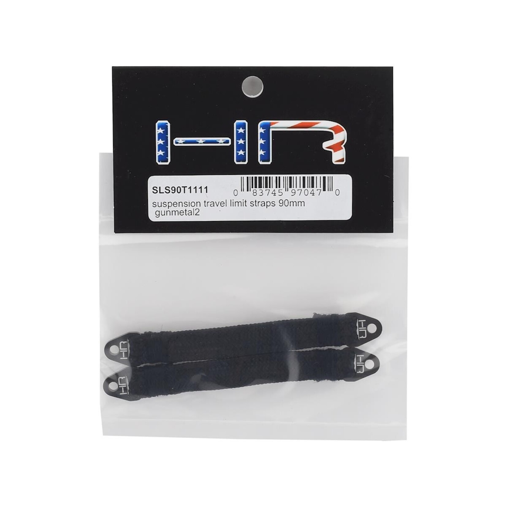 Hot Racing #SLS90T1111 Hot Racing 90mm Suspension Travel Limit Straps (2) (Gunmetal)