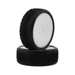 JConcepts #4062-101011 JConcepts Pin Swag LP Wide 2.2" Pre-Mounted 2WD Front Buggy Carpet Tires (White) (Pink) (2) w/12mm Hex