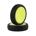 JConcepts #3137-201011 JConcepts Swaggers 2.2" Pre-Mounted 2WD Front Buggy Carpet Tires (Yellow) (2) (Pink) w/12mm Hex