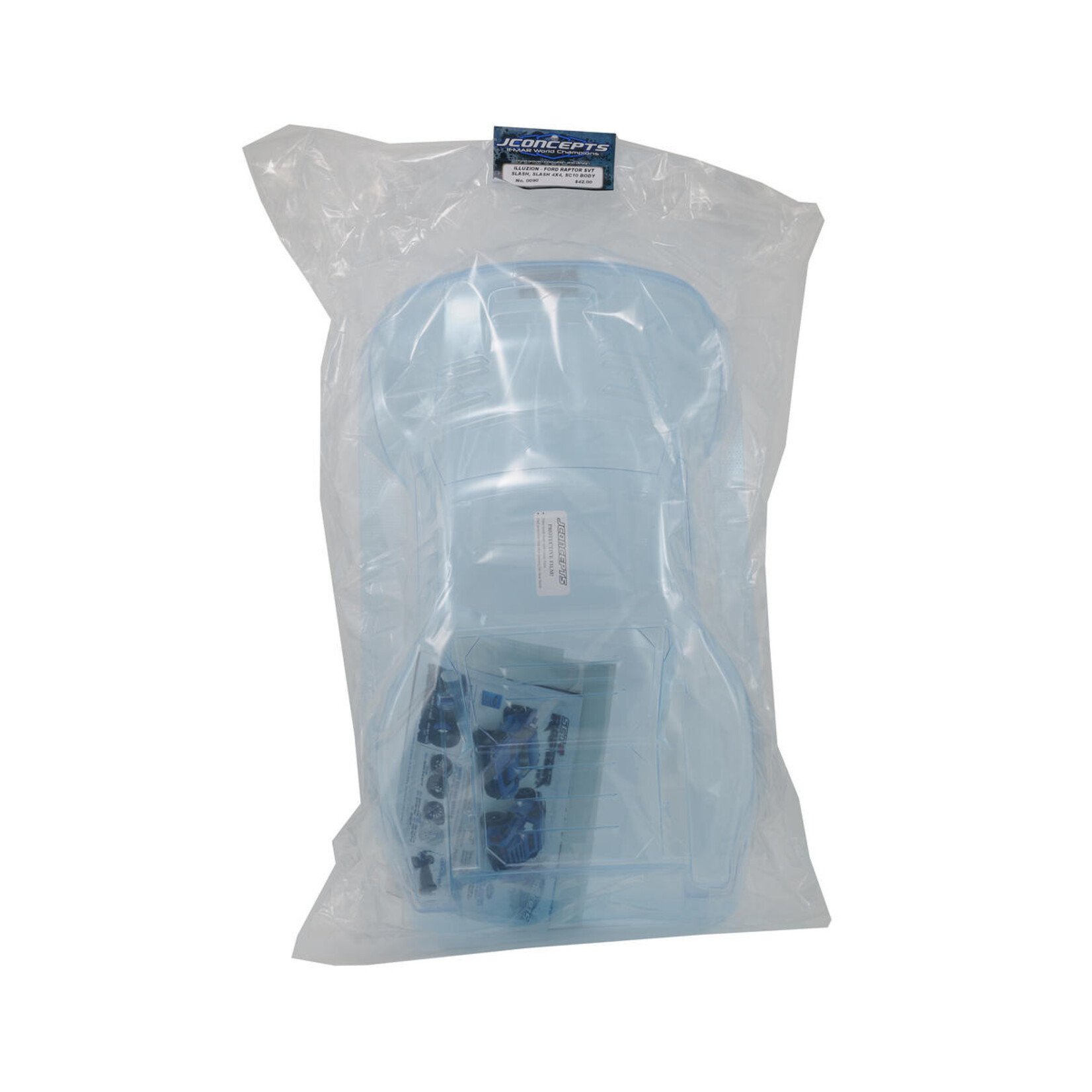 JConcepts #0090 JConcepts Illuzion "Ford Raptor SVT SCT-R F-150" Body (Clear) (Slash/SC10)