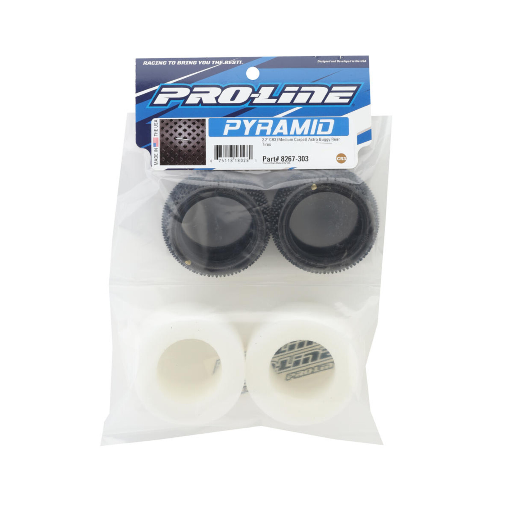 Pro-Line #PRO8267303 Pro-Line Pyramid Carpet 2.2" Rear Buggy Tires (2) (CR3)