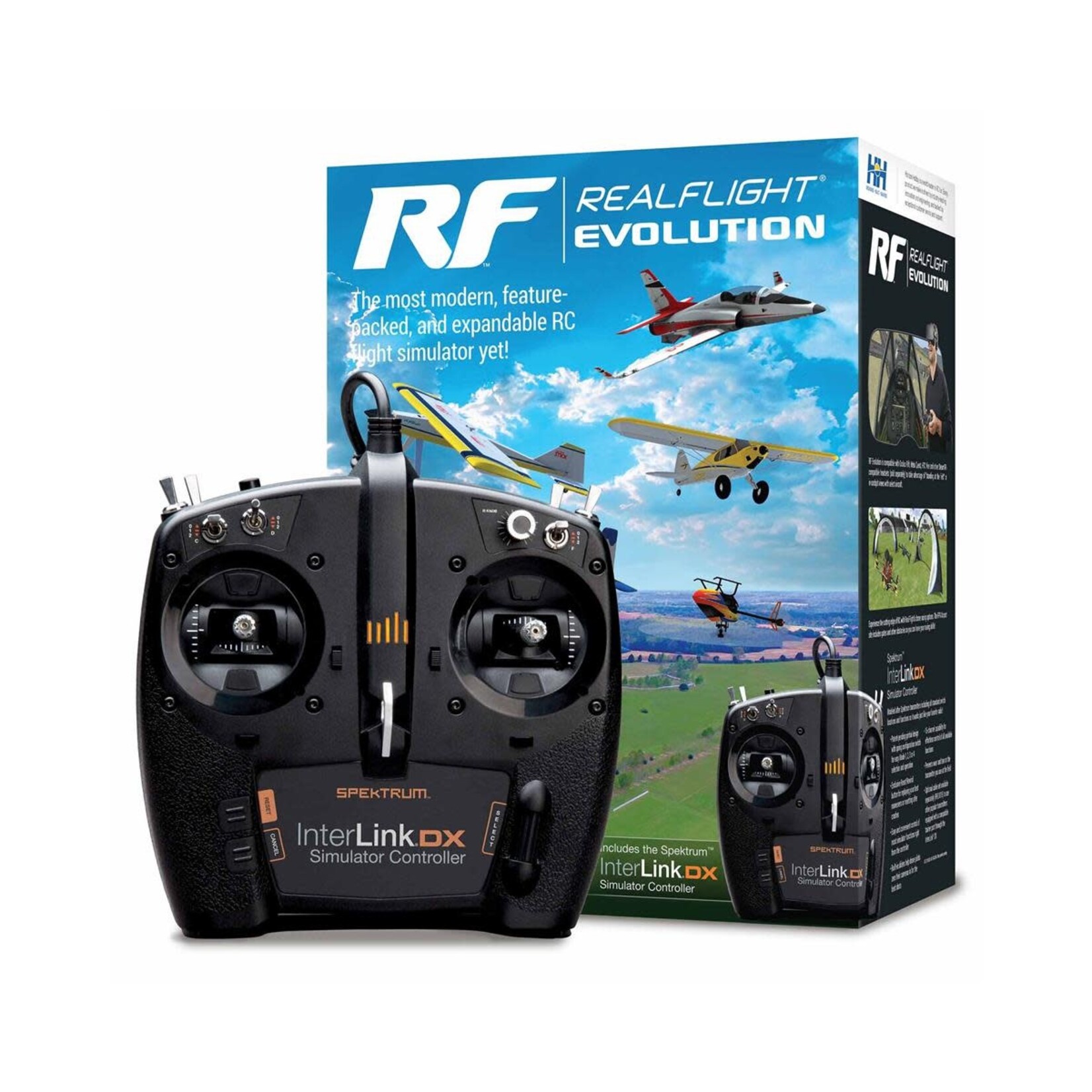 RealFlight RealFlight Evolution RC Flight Simulator w/InterLink DX Controller #RFL2000