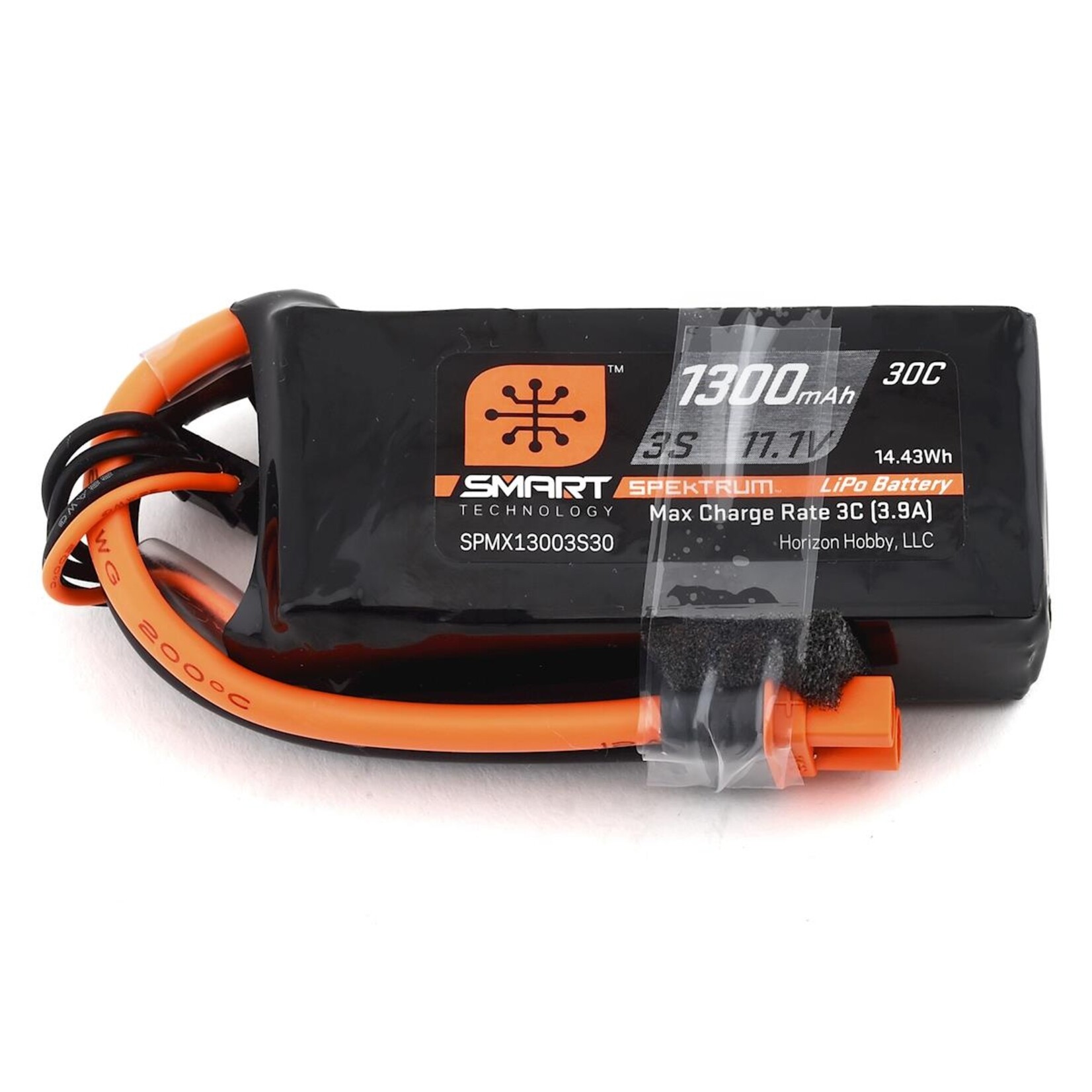 Spektrum #SPMX13003S30M Spektrum RC 3S Smart LiPo Battery Pack w/IC3 Connector (11.1V/1300mAh)
