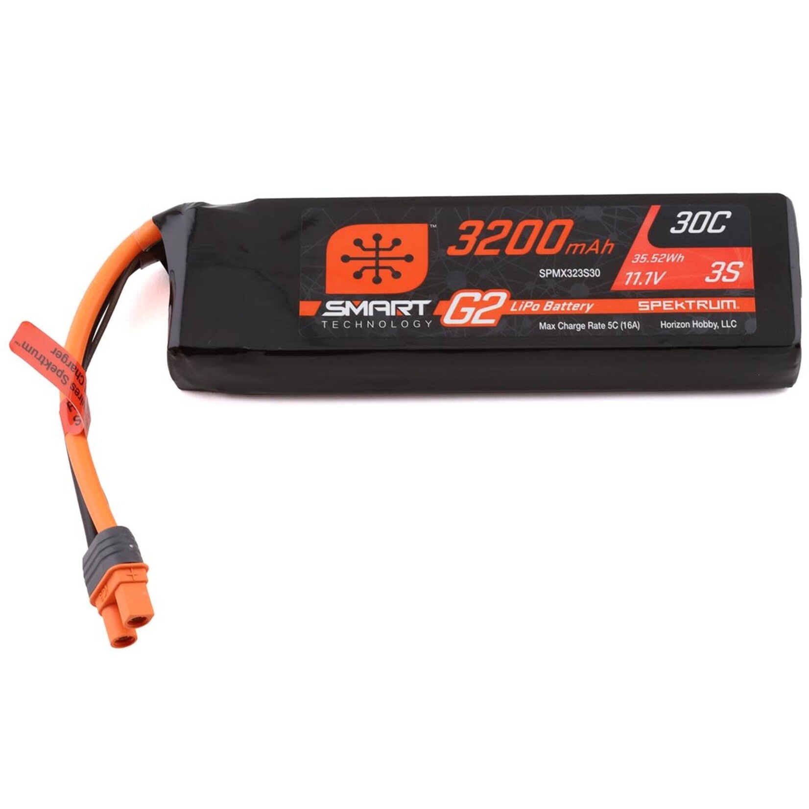 Spektrum #SPMX323S30 Spektrum RC 3S Smart G2 LiPo 30C Battery Pack (11.1V/3200mAh) w/IC3 Connector