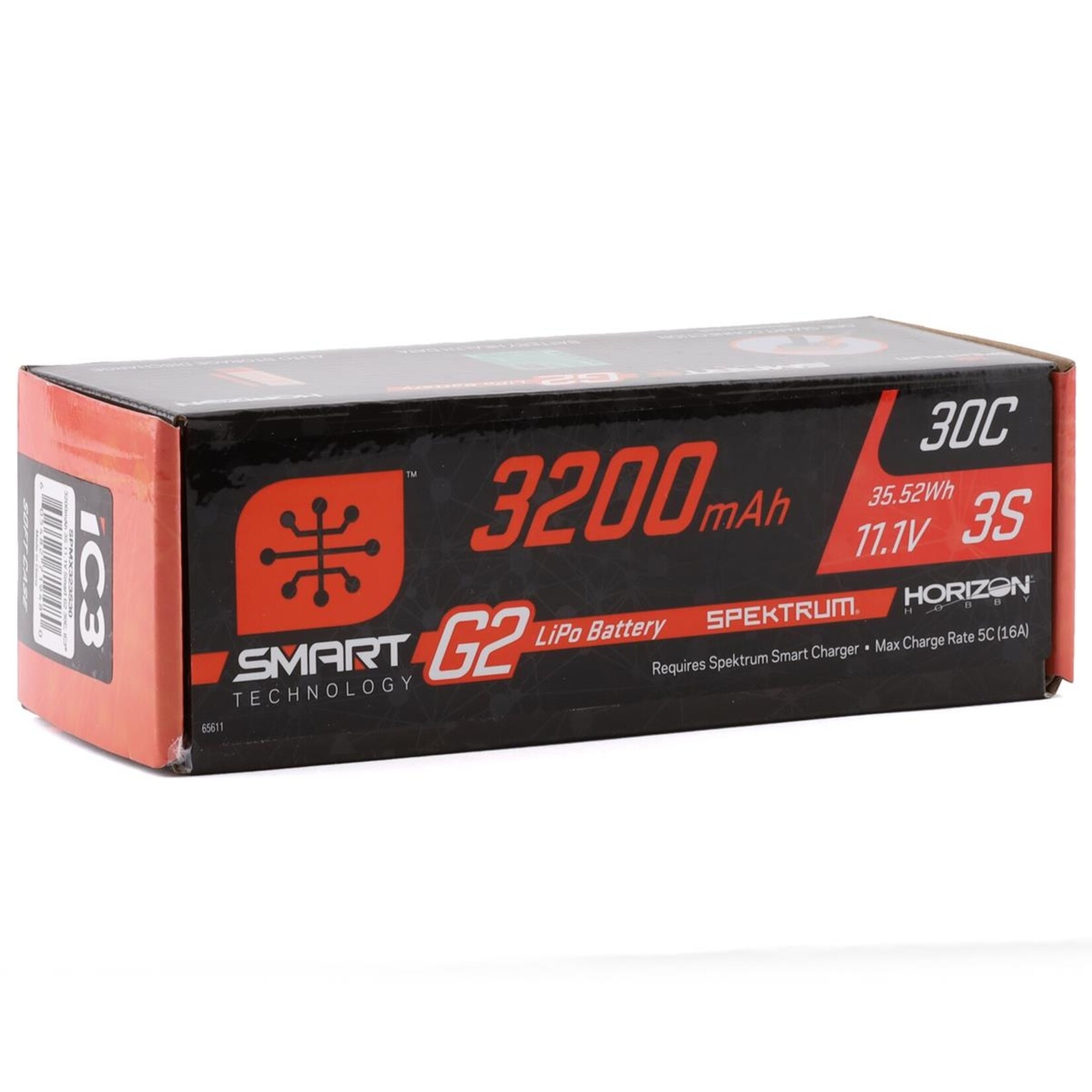 Spektrum #SPMX323S30 Spektrum RC 3S Smart G2 LiPo 30C Battery Pack (11.1V/3200mAh) w/IC3 Connector