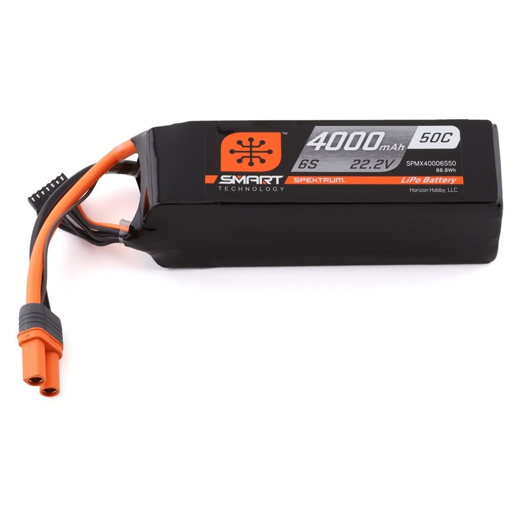 Spektrum #SPMX40006S50 Spektrum RC 6S Smart 50C LiPo Battery Pack w/IC5 Connector (22.2/4000mAh)