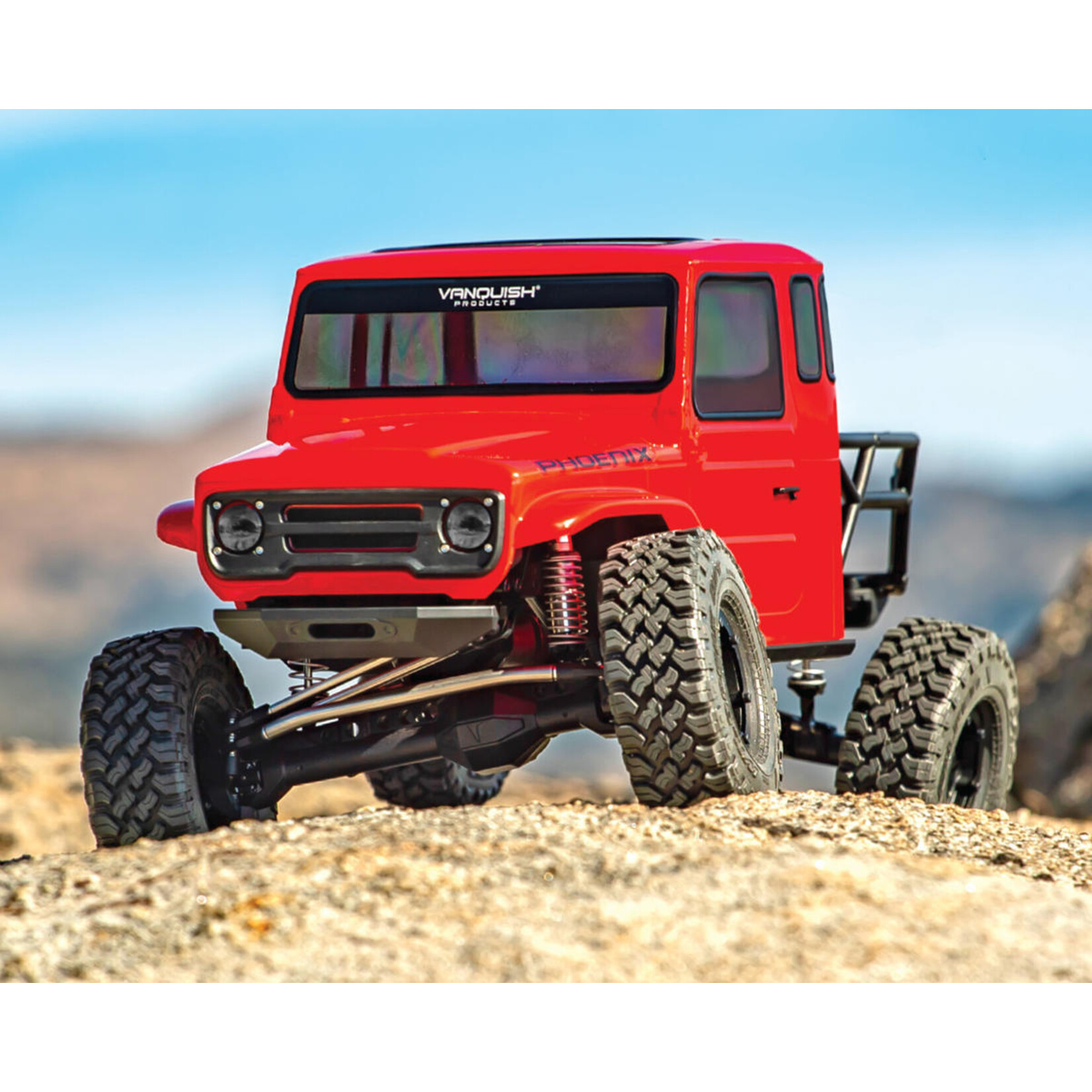 Vanquish Products Vanquish Products VS4-10 Phoenix Straight Axle RTR Rock Crawler (Red) #VPS09011A
