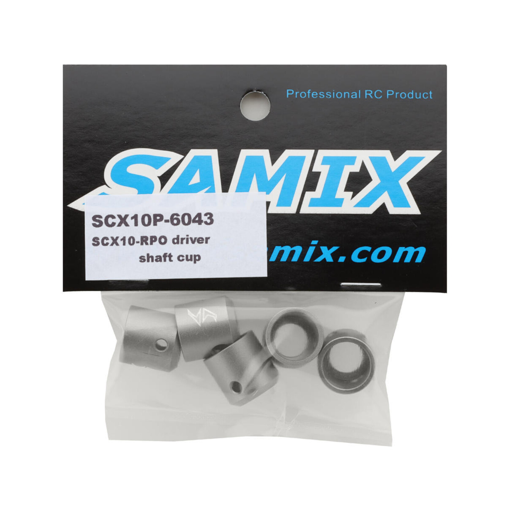 Samix Samix SCX10-PRO Aluminum Driveshaft Cups (Gun Metal) (5) #SCX10P-6043-GM