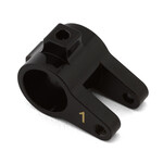 ST Racing Concepts ST Racing Concepts SCX10 Pro Brass Front Axle Link Mount (Black) (14g) (Servo On Axle) #STA232071-1BR