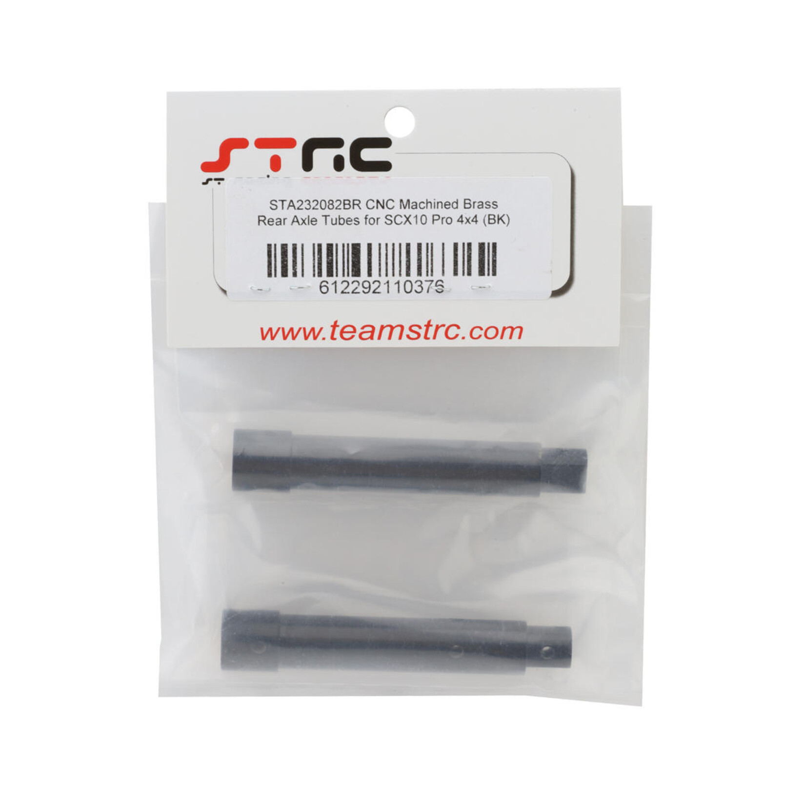ST Racing Concepts ST Racing Concepts SCX10 Pro Brass Rear Axle Tubes (Black) (80g) #STA232082BR