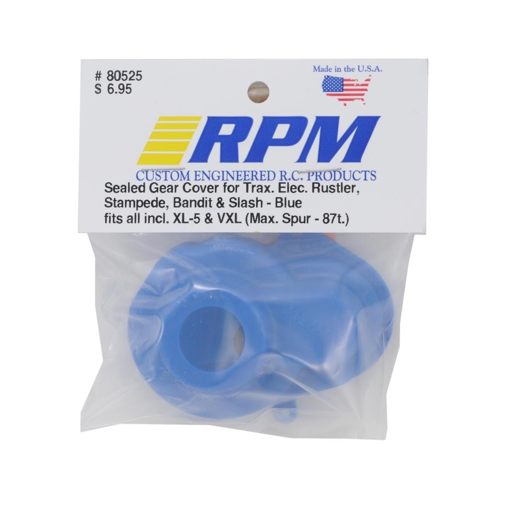 RPM RPM Traxxas Gear Cover (Blue) (XL-5/VXL) #80525