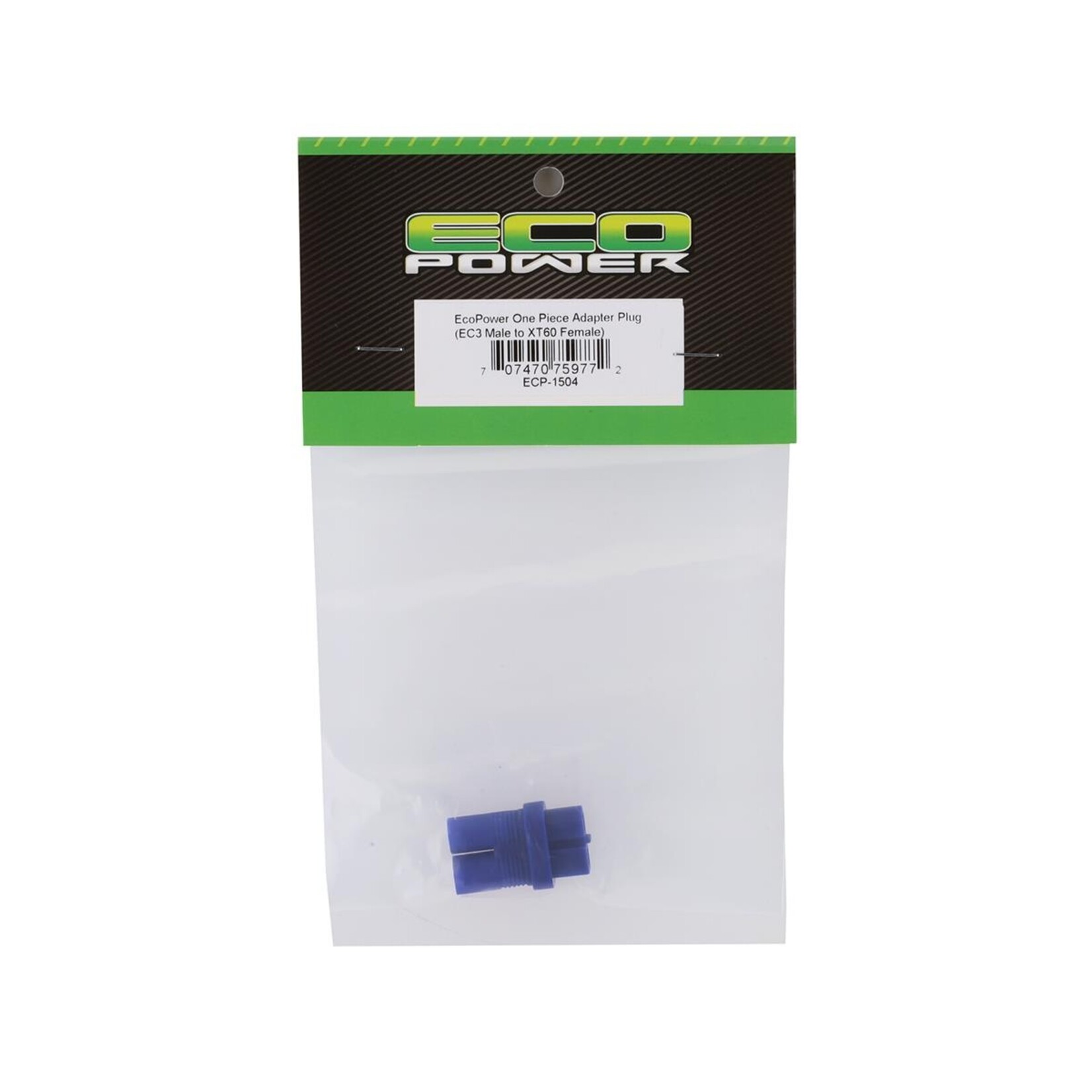 EcoPower #ECP-1504 EcoPower One Piece Adapter Plug (EC3 Male to XT60 Female)