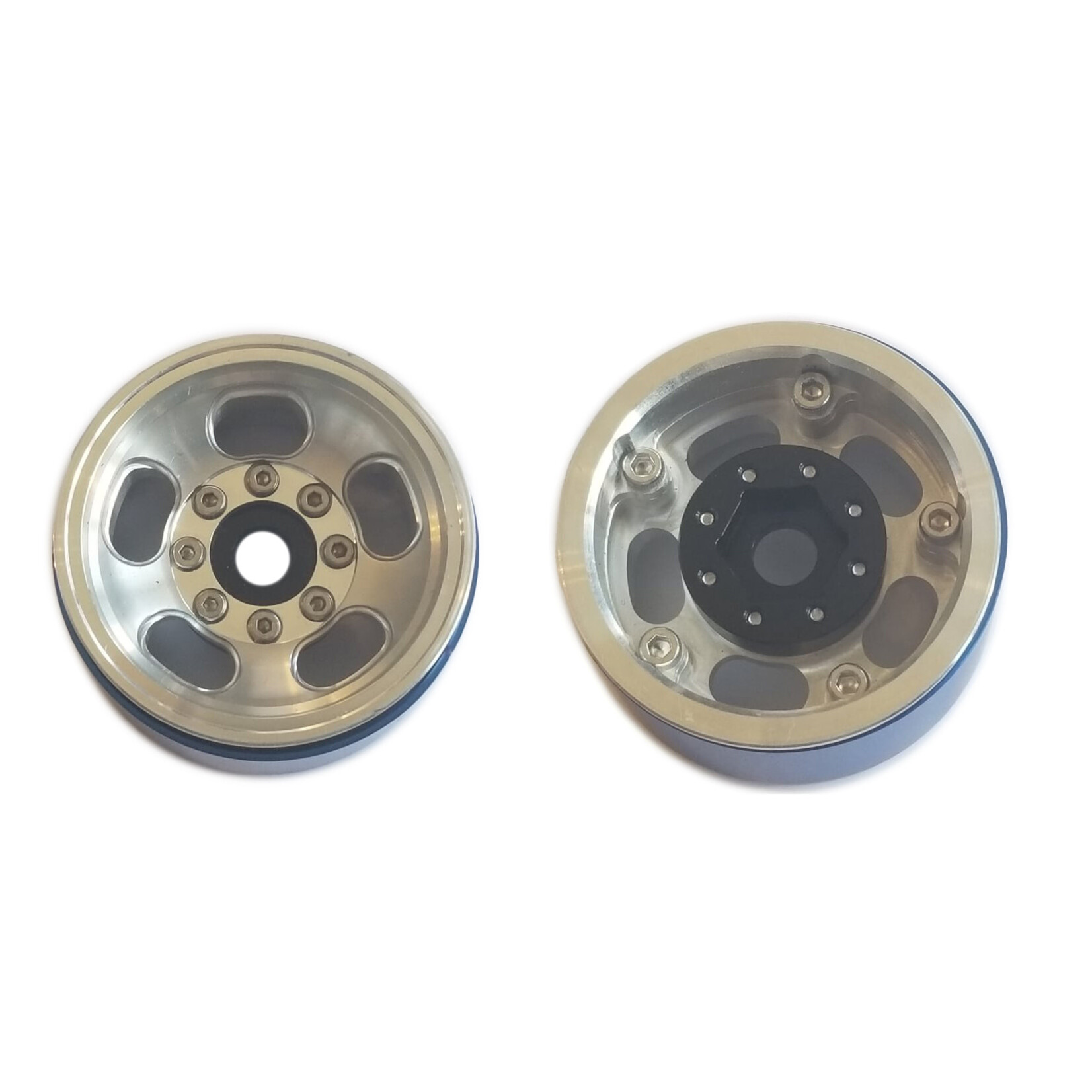 Team KNK #KNKW50200  Team KNK 5 Slot 1.55" Aluminum Beadlock Wheel (Natural) (2)