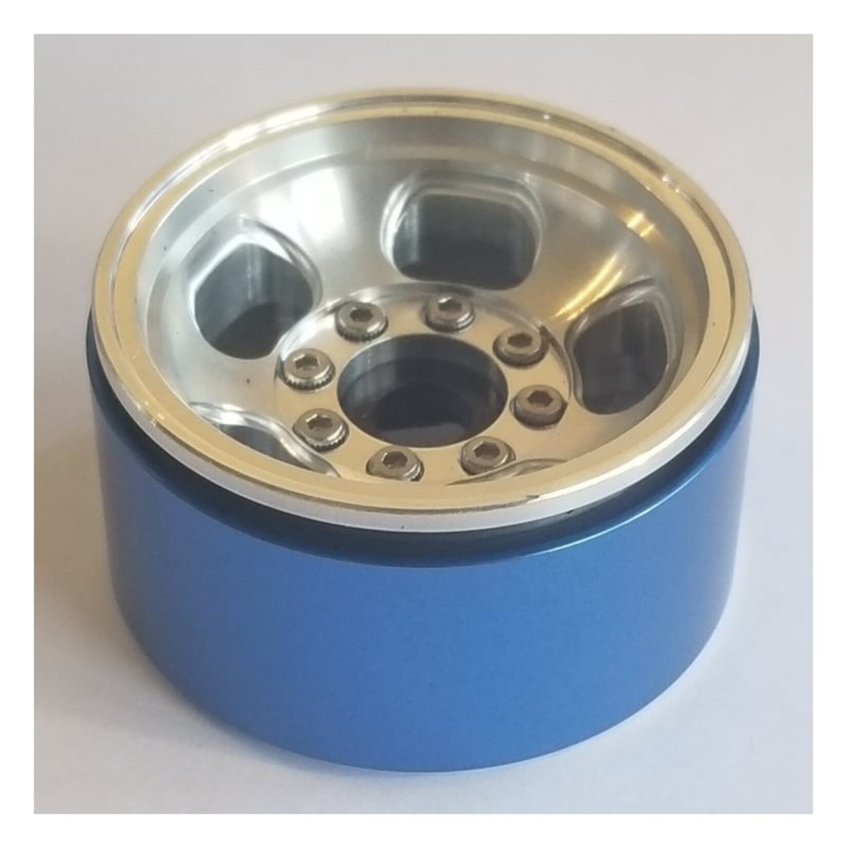 Team KNK #KNKW50200  Team KNK 5 Slot 1.55" Aluminum Beadlock Wheel (Natural) (2)