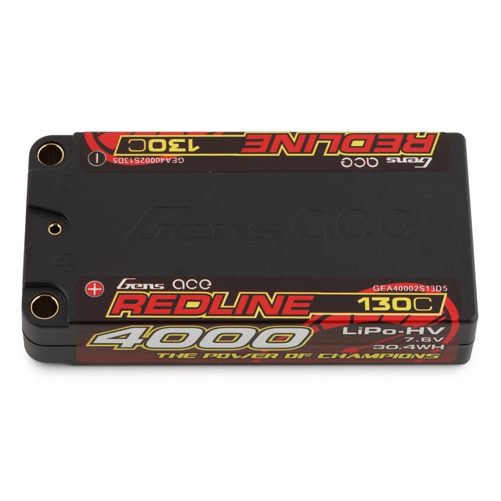 Gens Ace Summer Sale #GEA40002S13D5 Gens Ace Redline 2S LiPo LCG Battery 130C (7.6V/4000mAh) w/5mm Bullets