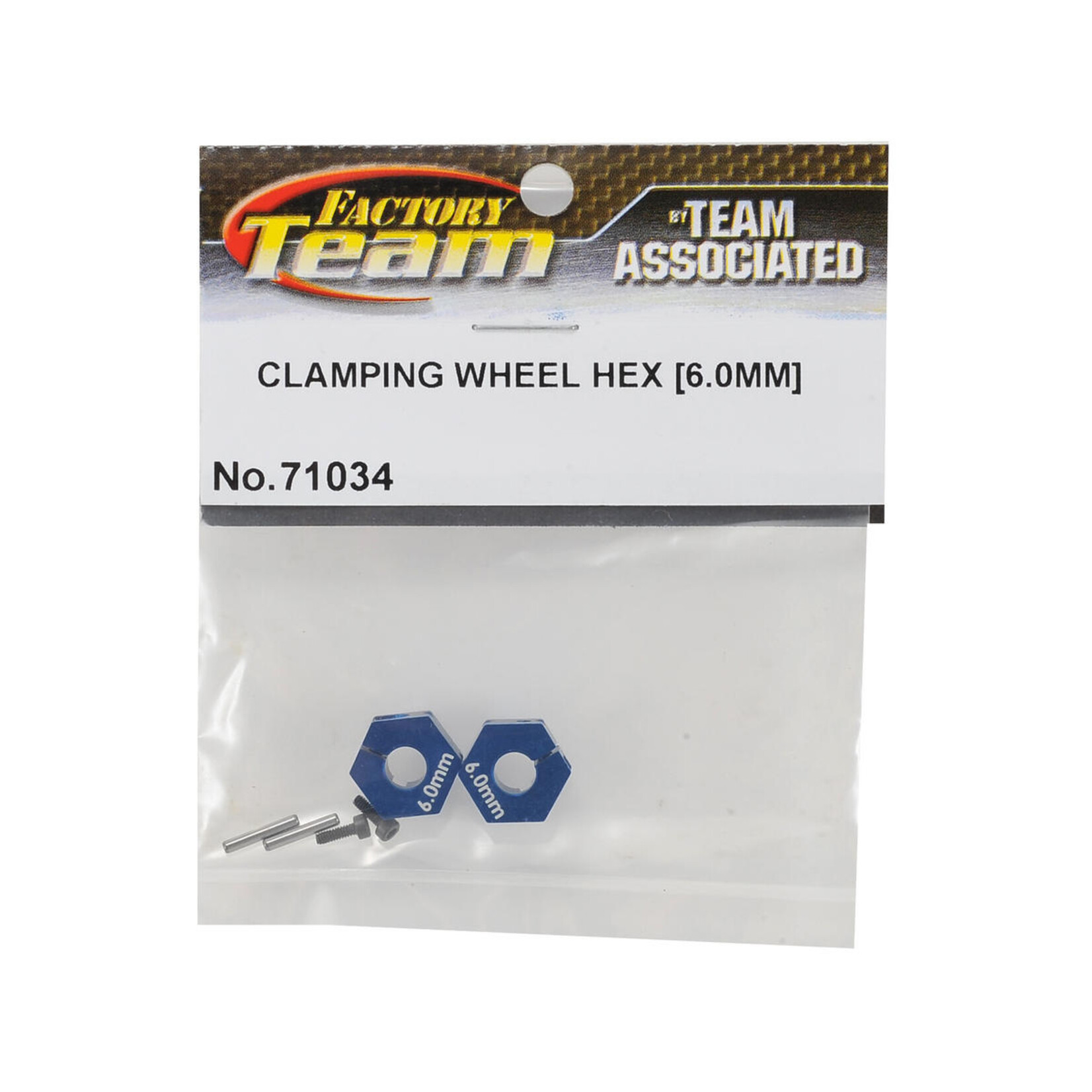 Factory Team #71034 Team Associated 6.0mm Factory Team Clamping Wheel Hex (2)