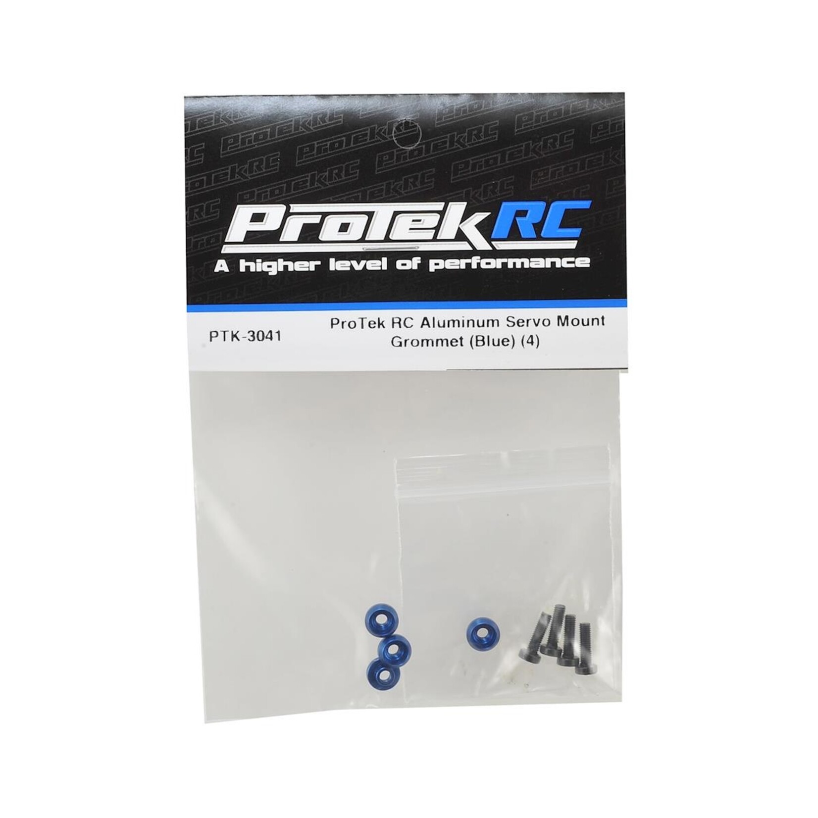 ProTek RC #PTK-3041 ProTek RC Aluminum Servo Mount Grommet (Blue) (4)