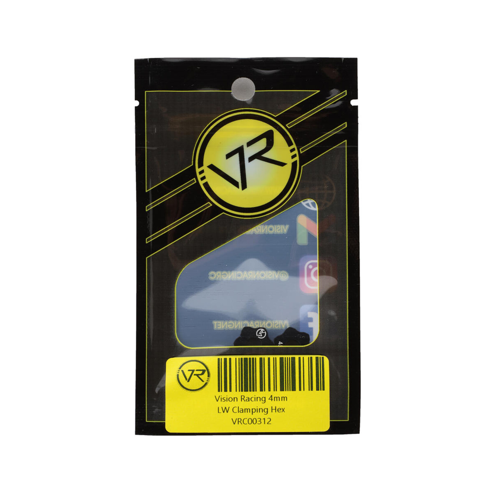 Vision Racing #00312 Vision Racing Lightweight Clamping Hex (5mm Axle) (4mm)