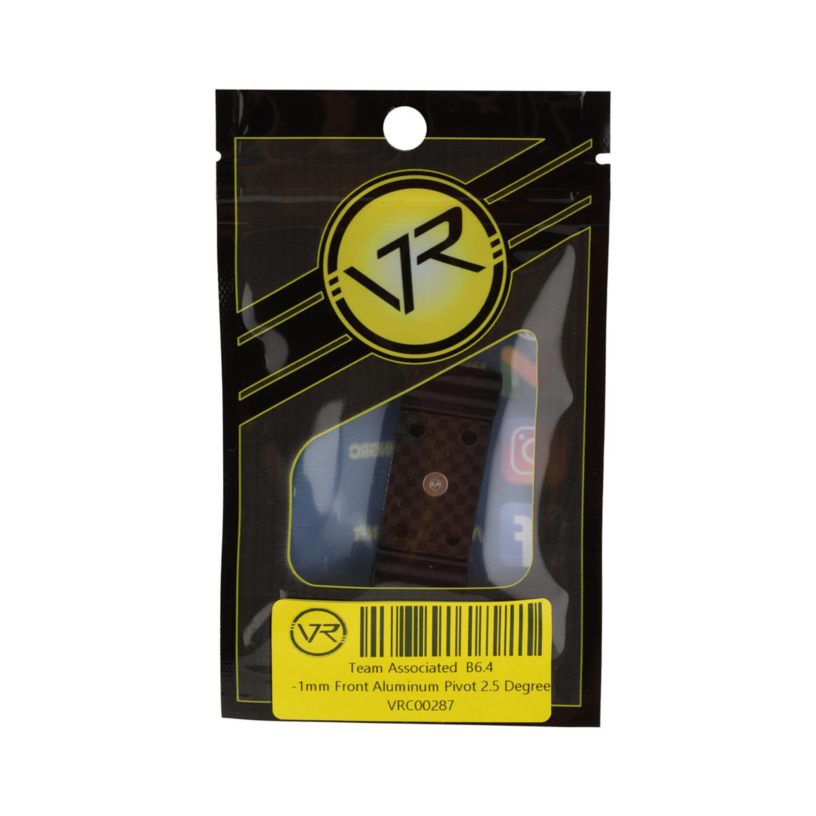 Vision Racing #00287 Vision Racing Team Associated B6.4 -1mm Aluminum Front Bulkhead (2.5°)