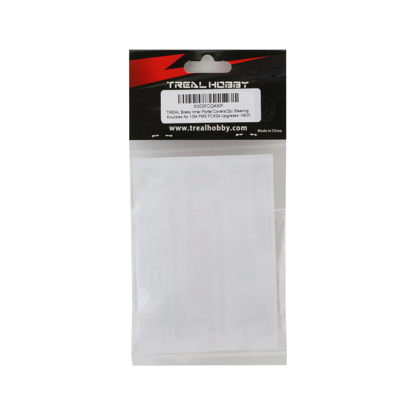 Treal #X003FCQKKP Treal Hobby FCX24 Brass Inner Portal Covers (Black) (2) (8.5g)