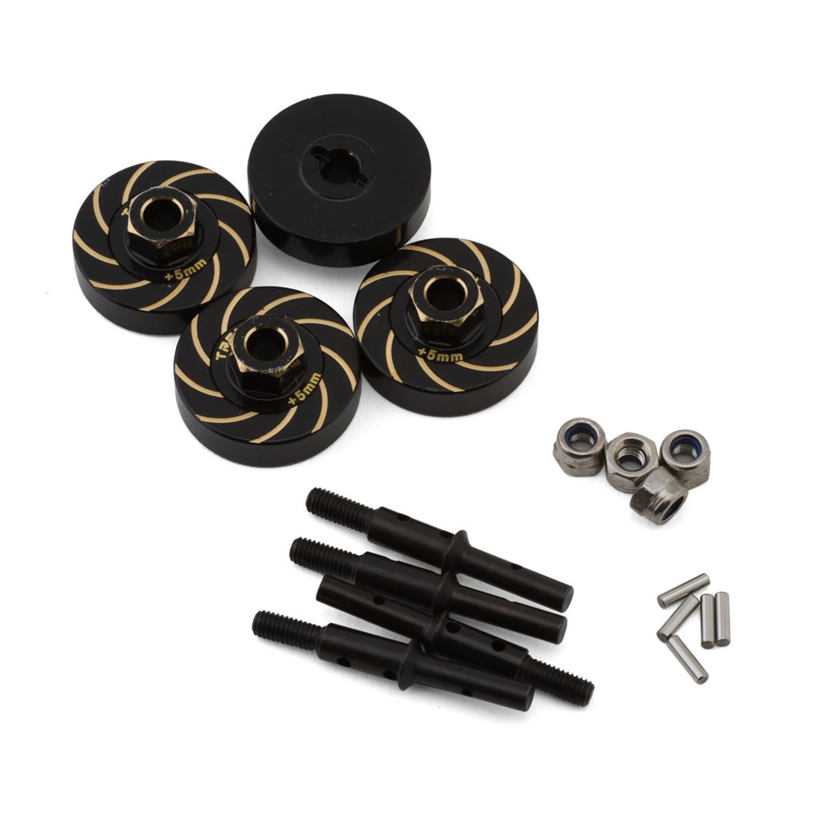 Treal #X003H36VQF Treal Hobby FCX24 Brass Wheel Hub Spacer Weights (+5mm) (4) (12.3g)