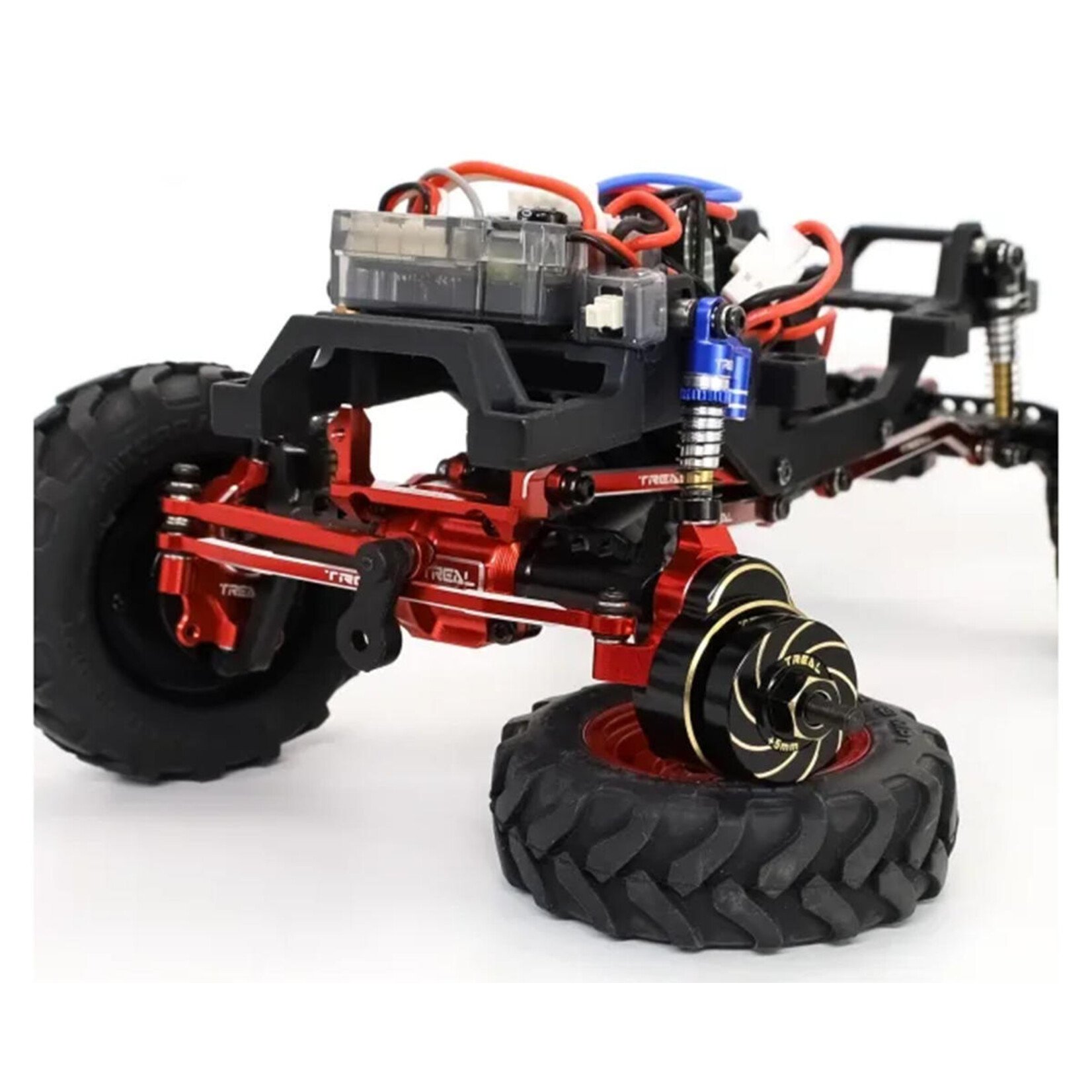 Treal #X003H36VQF Treal Hobby FCX24 Brass Wheel Hub Spacer Weights (+5mm) (4) (12.3g)