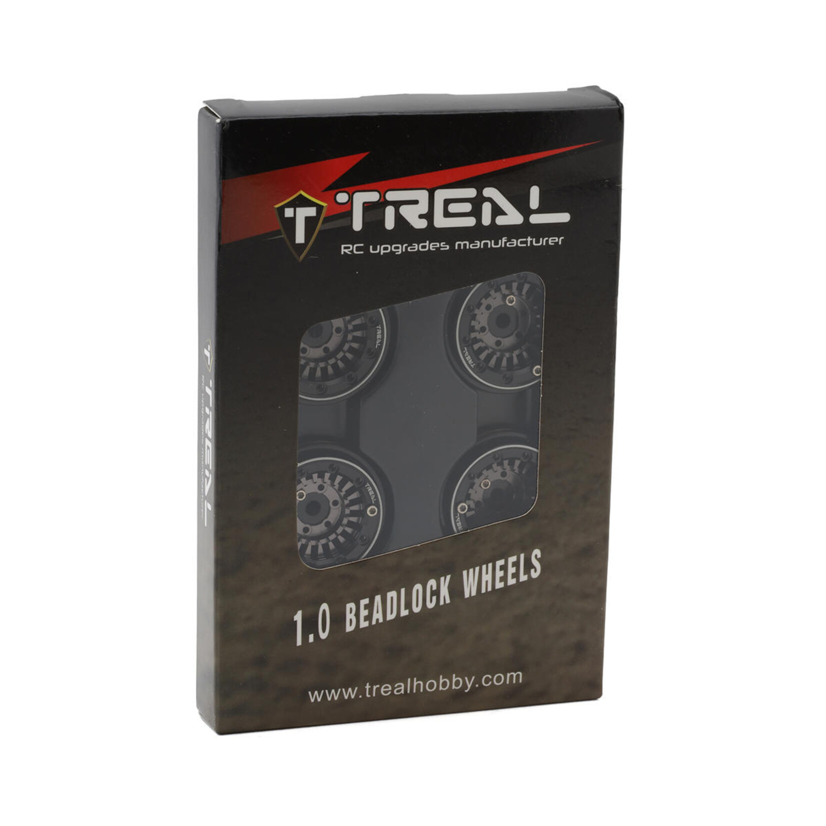 Treal Treal Hobby Type C 1.0" Brass Beadlock Crawler Wheels (Grey) (4) (27.3g) #X00393852V