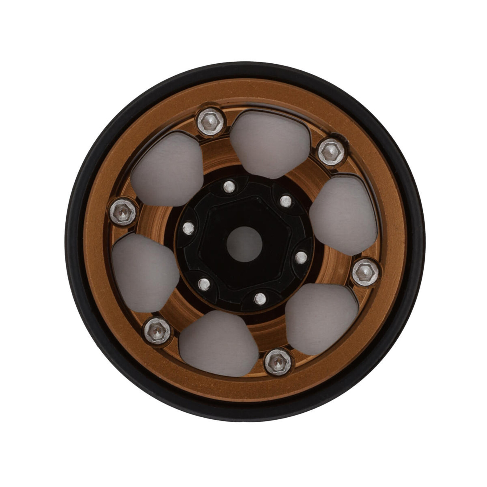 Treal Treal Hobby Type D 1.0" Concave 6-Spok Beadlock Wheels (Bronze) (4) (21.2g)