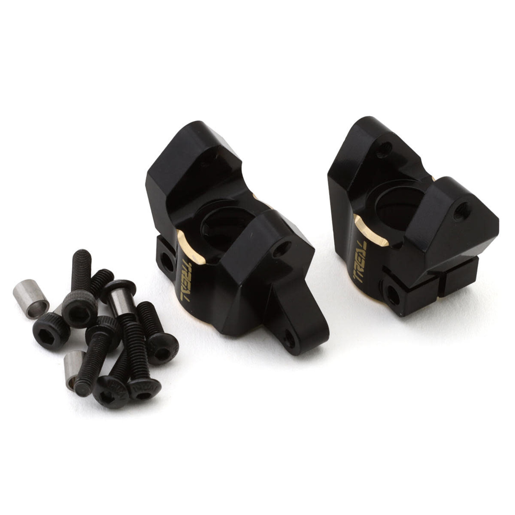 Treal #X002CL9KCZ Treal Hobby Element RC Enduro Brass C-Hub Carriers (Black) (2) (26g)